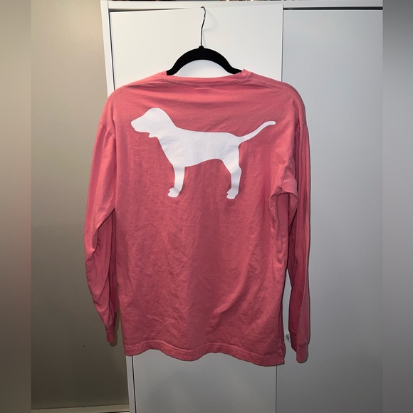PINK VS Long sleeve with Dog Logo on Front Pocket and Back Middle, size Small - Picture 3 of 4